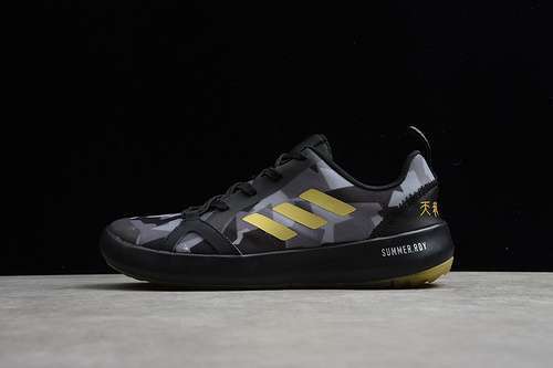 【240】[FW1198]-[TERREX BOAT S.RDY CORE BLACK/CORE BLACK/GOLD]-[WOMAN:36-39]-[MAN:40-44]