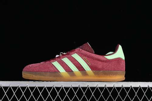 【270】[IH7487]-[ORIGINALS GAZELLE INDOOR SHADOW RED/SEMI GREEN SPARK/GUM]-[WOMAN:36-39]-[MAN:40-45]