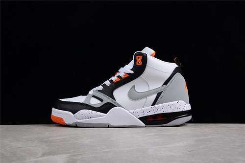 【360】[579961-105]-[AIR FLIGHT 13 MID WHITE/BLACK/GREY-ORANGE]-[MAN:40-46]
