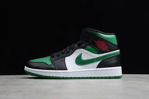 【360】[554724-067]-[AIR JORDAN 1 MID GREEN TOE GREEN/BLACK/WHITE]-[MAN:40-45]