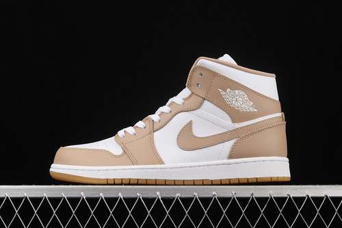 【340】[554724-271]-[AIR JORDAN 1 MID TAN/WHITE/GUM]-[MAN:40-46]