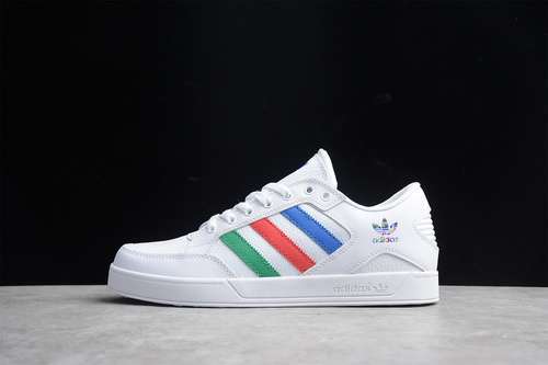 【250】[FX0622]-[HARDCOURT LOW SHOES CLOUD WHITE/CLOUD WHITE/MULTI-COLOR]-[MAN:39-44]