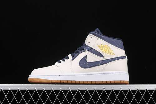 [AH6342-104]-[AIR JORDAN 1 RETRO MID JETER BRONZE/COLLEGE NAVY]-[UNISEX:36-46]
