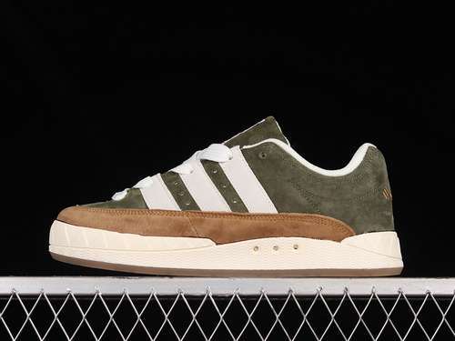 【320】[HP9914]-[HUMAN MADE X ADIMATIC SHOES DUST GREEN/CREAM WHITE/BROWN DESERT]-[UNISEX:36-45]