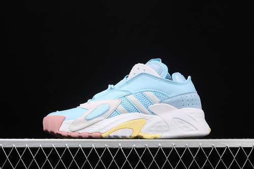 【320】[EE5921]-[STREETBALL SHOES BLUE/CLOUD WHITE/YELLOW-PINK]-[WOMAN:36-39]-[MAN:40-45]