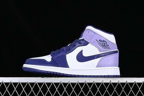【300】[DQ8426-515]-[AIR JORDAN 1 MID WHITE/PURPLE/BLUE]-[WOMAN:36-39]-[MAN:40-46]