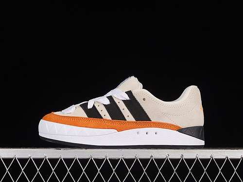 【300】[HP9916]-[HUMAN MADE X ADIMATIC OFF WHITE/CORE BLACK/BRIGHT ORANGE]-[WOMAN：35.5-39]-[MAN:40-45]