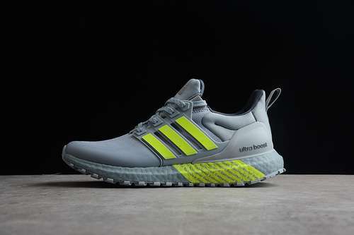 【300】[GX6264]-[ULTRA BOOST 4.0 SHOES GREY/GREY/VOLT]-[MAN:39-45]