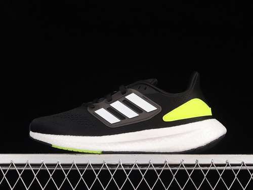 【300】[HQ1449]-[PUREBOOST 22 SHOES CORE BLACK/CLOUD WHITE/SOLAR YELLOW]-[WOMAN:36-39]-[MAN:40-45]