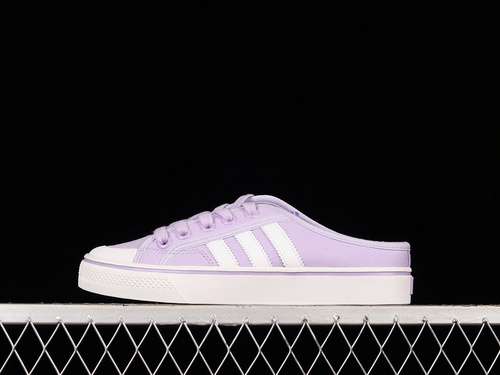 【190】[CC2528]-[NIZZA SEMI SLIPPERS LIGHT PURPLE/LIGHT PURPLE/CLOUD WHITE]-[WOMAN:36-40]