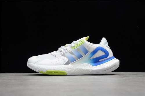 【320】[GW1912]-[DAY JOGGER SHOES CLOUD WHITE/BLUE/GREEN]-[WOMAN:36-39]-[MAN:40-45]