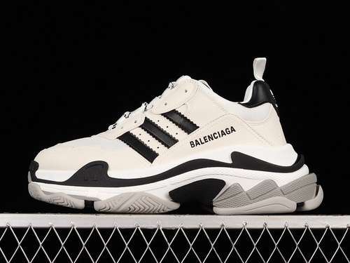 【480】[W2FW11002]-[ZG A*D X BA*LEN*CIAGA TRIPLE S SNEAKERS WHITE/BLACK/GREY]-[UNSIEX:35-46]