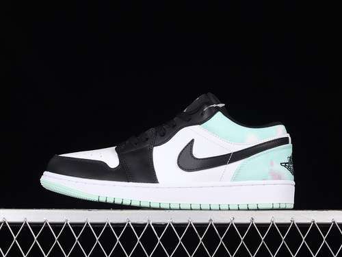 【300】[DM1199-100]-[AIR JORDAN 1 LOW SE TIE DYE WHITE/MINT FOAM/BLACK]-[WOMAN:36-39]-[MAN:40-46]