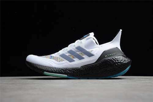 【300】[GZ3194]-[ULTRABOOST 21 SHOES CLOUD WHITE/CORE BLACK/SCREAMING GREEN]-[WOMAN:36-39]-[MAN:40-45]