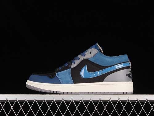 【280】[DR8867-400]-[AIR JORDAN 1 LOW SE CRAFT INSIDE OUT OBSIDIAN/ASHEN SLATE/FRENCH BLUE/SAIL]
