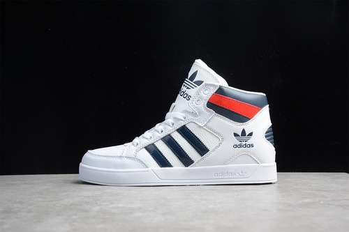 【260】[FV5322]-[HARDCOURT HIGH SHOES CLOUD WHITE/CORE BLACK/RED]-[WOMAN:36-39]-[MAN:40-45]