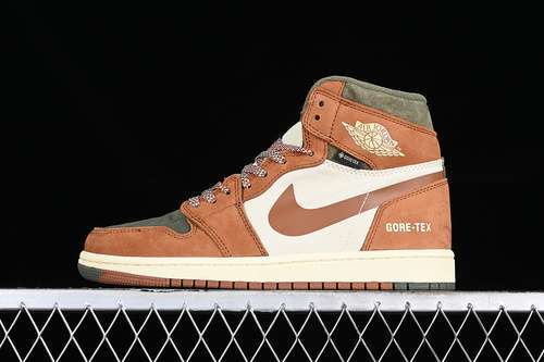 【360】[DB2889-102]-[AIR JORDAN 1 ELEMEN VOLTAGE YELLOW WHITE/BROWN/GREEN]-[WOMAN:36-39]-[MAN:40-47.5]