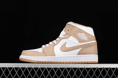 【340】[554724-271]-[AIR JORDAN 1 MID TAN/WHITE/GUM]-[WOMAN:36-39]-[MAN:40-46]