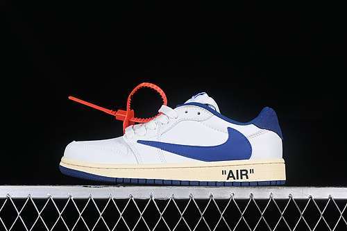 【300】[DH7890-111]-[TRAVIS SCOTT AIR JORDAN 1 LOW OG WHITE/BLUE]-[WOMAN:36-39]-[MAN:40-46]