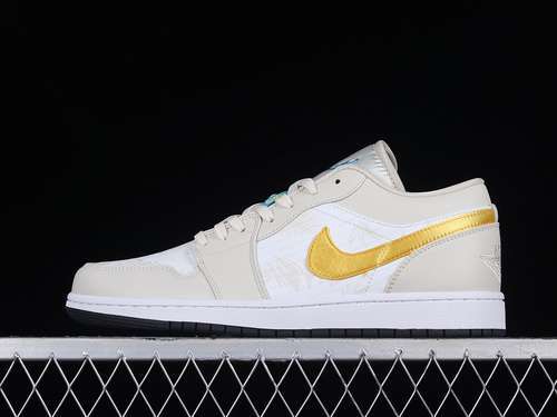 【300】[CK3022-107]-[AIR JORDAN 1 LOW LIGHT OREWOOD BROWN/AMARILLO/WHITE/LASER BLUE]-[UNISEX:36-46]