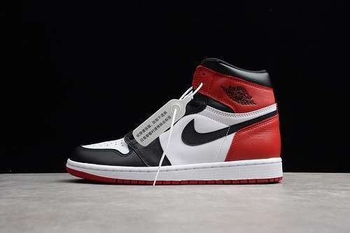 [555088-125]-[CJ AIR JORDAN 1 RETRO HIGH OG BLACK TOE WHITE/BLACK-GYM RED]