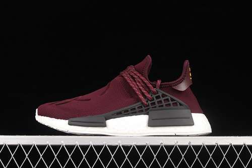 【360】[BB0617]-[PHARRELL X NMD HUMAN RACE FRIENDS &amp; FAMILY NOBLE CRIMSON/FOOTWEAR WHITE]