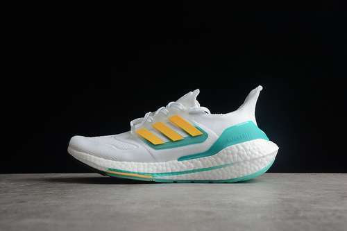 【300】[GX5463]-[ULTRABOOST 22 SHOES CLOUD WHITE/FLASH ORANGE/MINT RUSH]-[WOMAN:36-39]-[MAN:40-45]