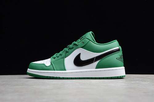 【300】[553558-301]-[AIR JORDAN 1 LOW PINE GREEN/BLACK-WHITE]-[UNISEX:36-47.5]