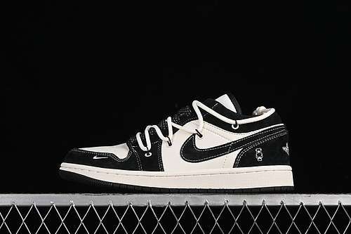 【380】[SJ9950-013]-[AIR JORDAN 1 LOW WHITE/BLACK]-[WOMAN:36-39]-[MAN:40-45]
