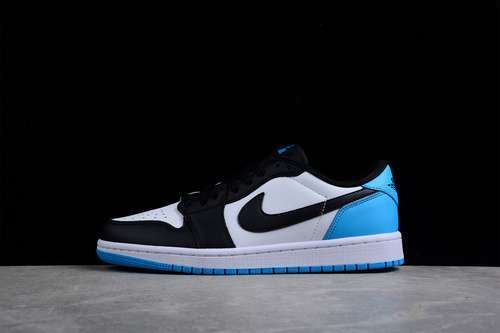 【300】[CZ0790-104]-[AIR JORDAN 1 LOW OG UNC WHITE/DARK POWDER BLUE-BLACK]-[WOMAN:36-39]-[MAN:40-46]
