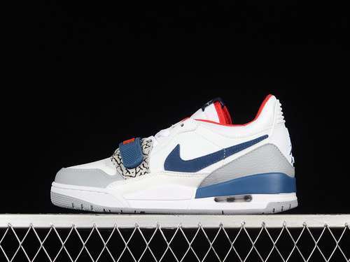 【340】[CD7069-104]-[AIR JORDAN LEGACY 312 LOW WHITE/FRENCH BLUE-WOLF GREY-UNIVERSITY RED]