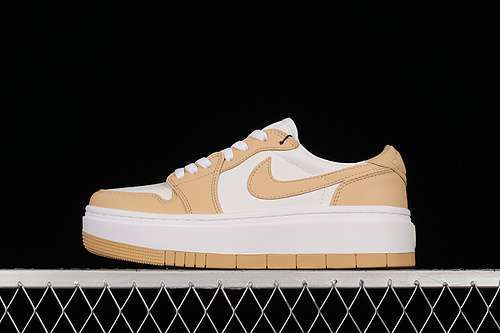 【300】[DH7004-102]-[AIR JORDAN 1 ELEVATE LOW WHITE/WHITE/WHITE ONYX]-[WOMAN:35.5-39]-[MAN:40-45]