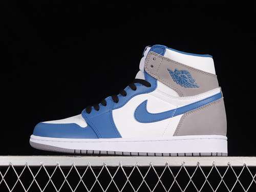 【380】[DZ5485-410]-[AIR JORDAN 1 RETRO HIGH OG TRUE BLUE/WHITE/CEMENT GREY]-[UNISEX:36-47.5]