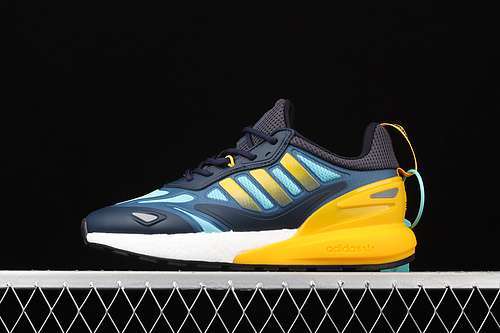 【320】[GZ7501]-[ZX 2K BOOST 2.0 J SHOES CREW NAVY/SEMI SOLAR GOLD/CORE BLACK]-[MAN:39-45]