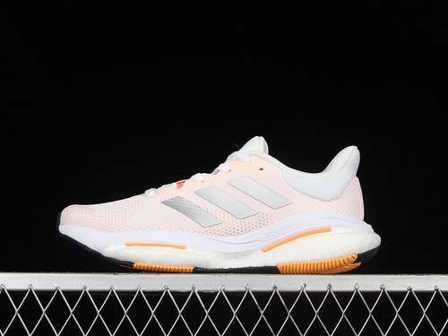 【280】[GX5496]-[SOLARGLIDE 5 SHOES CORE WHITE/SILVER METALLIC/LIGHT FLASH ORANGE]-[WOMAN:36-40]