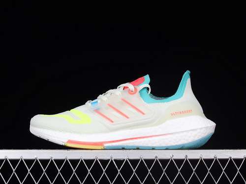 【320】[GX8015]-[ULTRABOOST 22 MADE WITH NATURE CLOUD WHITE/BLUE/FLUORESCENT GREEN]-[MAN:39-46]