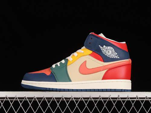 【320】[DN3738-400]-[AIR JORDAN 1 MID SE FRENCH BLUE/FIRE RED/BEACH/MAGIC EMBER]-[WOMAN:36-39]