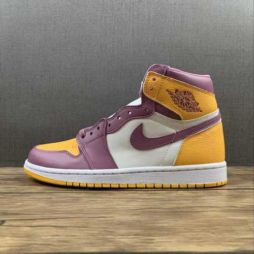 【380】[555088-706]-[AIR JORDAN 1 HIGH RETRO OG BROTHERHOOD GOLD/LIGHT BORDEAUX/WHITE]-[UNISEX:36-46]
