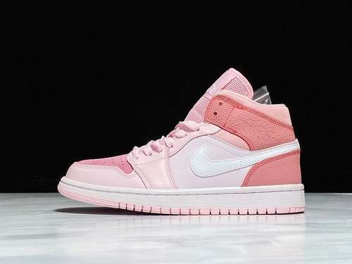 【340】[CW5379-600]-[AIR JORDAN 1 MID DIGITAL PINK/WHITE-PINK FOAM-SAIL]-[WOMAN:36-40]