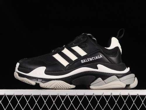 【450】[W3RB21010]-[A*D X BA*LEN*CIAGA TRIPLE S SNEAKERS BLACK/BLACK/WHITE]-[WOMAN:35-39]-[MAN:40-46]