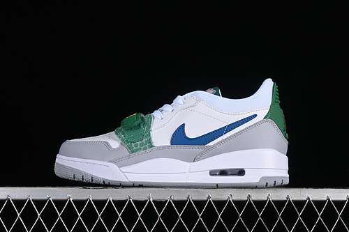 【280】[CD9054-140]-[AIR JORDAN LEGACY AJ312 LOW WHITE/WOLF GREY/PINE GREEN/INDUSTRIAL BLUE]-[36-47.5]