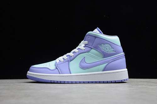 【340】[554725-500]-[AIR JORDAN 1 MID PURPLE/AQUA-WHITE]-[WOMAN:36-39]-[MAN:40-46]