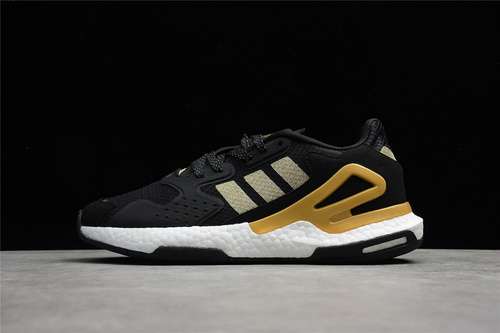 【300】[FW4840]-[DAY JOGGER SHOES CORE BLACK/CLOUD WHITE/GOLD]-[WOMAN:36-39]-[MAN:40-45]