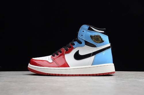 [CK5666-100]-[GZ AIR JORDAN 1 HIGH OG FEARLESS WHITE/BLUE-VARSITY RED-BLACK]