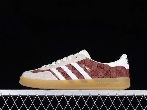 【250】[HQ8851]-[GU*CCI X GAZELLE SHOES BROWN/CLOUD WHITE/GUM-BEIGE]-[WOMAN:36-39]-[MAN:40-45]