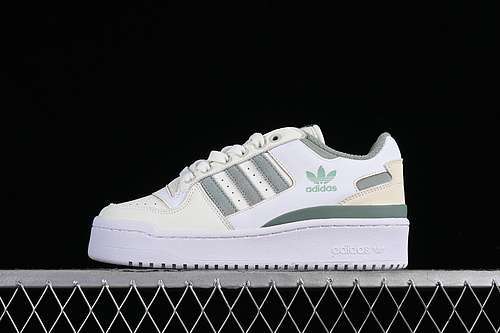 【300】[IG0286]-[FORUM 84 LOW BOLD OFF WHITE/SILVER GREEN/CLOUD WHITE]-[WOMAN:36-39]-[MAN:40-45]