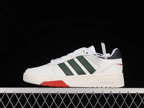 【240】[GX1743]-[COURTBEAT COURT LIFESTYLE SCHOENEN CLOUD WHITE/GREEN OXIDE/CRYSTAL WHITE]