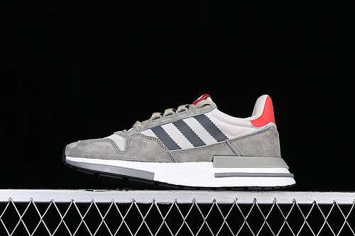 【270】[B42204]-[ADIDAS ZX500 RM BOOST WHITE/BLACK/GREY/ORANGE]-[WOMAN:36-39]-[MAN:40-45]