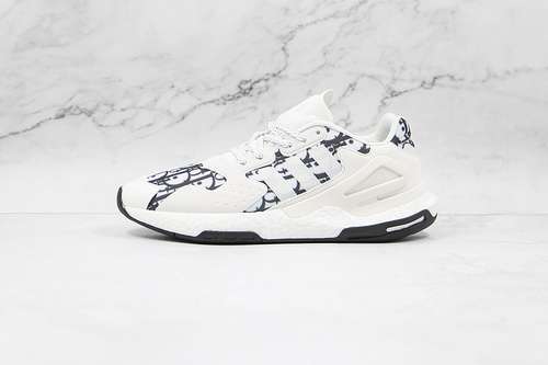 【300】[FW4858]-[DAY JOGGER 2021 SHOES CLOUD WHITE/CLOUD WHITE/CORE BLACK]-[WOMAN:36-39]-[MAN:40-45]
