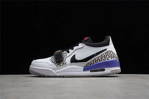 【340】[CD7069-102]-[JORDAN LEGACY 312 LOW LAKERS WHITE/PURPLE/BLACK]-[WOMAN:36-39]-[MAN:40-45]